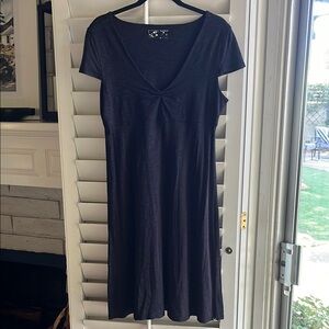 Horny Toad Black  Midi Dress V-Neck